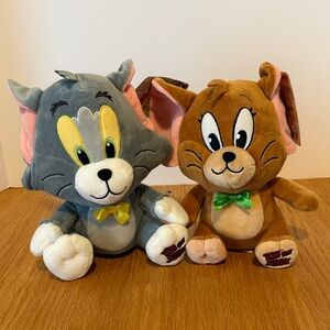 Tom and Jerry Plush Duo - Gray and Brown